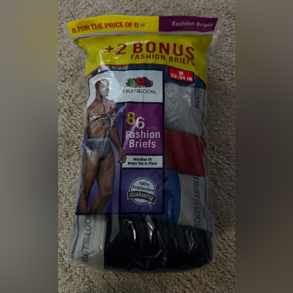 Fruit of a loom 8pk fashion briefs